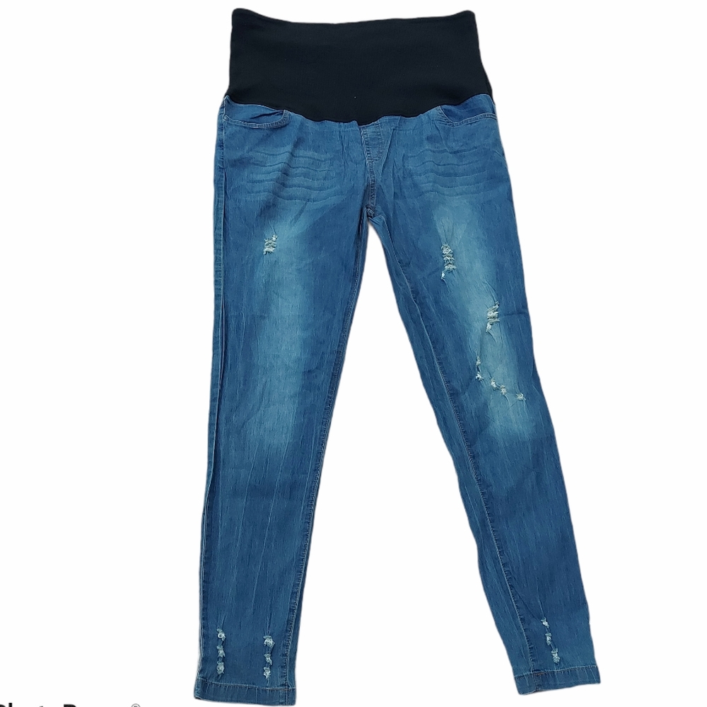 PatPat distressed maternity jeans